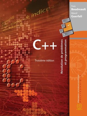 cover image of C++, 3e édition
